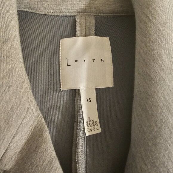 Leith Asymmetrical Zip Up Scuba Collared Jacket Sz XS - Picture 6 of 6